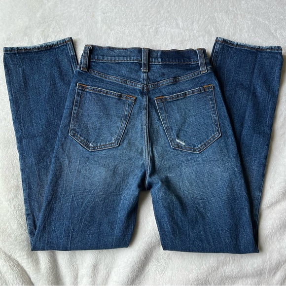 Abercrombie & Fitch Ultra High Rise Ankle Straight Jean Size 25 / 0 Regular - Picture 7 of 8